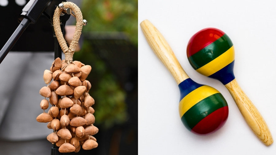 Lima Nut Cluster and Maracas side by side