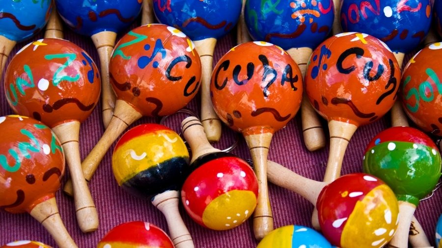 Large selection of Cuban Maraca Shaker Instruments