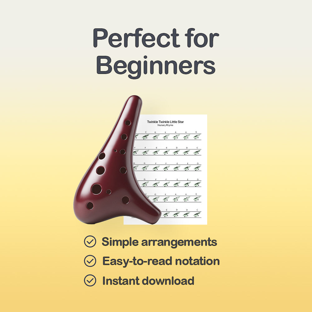 Hickory Dickory Dock - 12 Hole Ocarina Tab