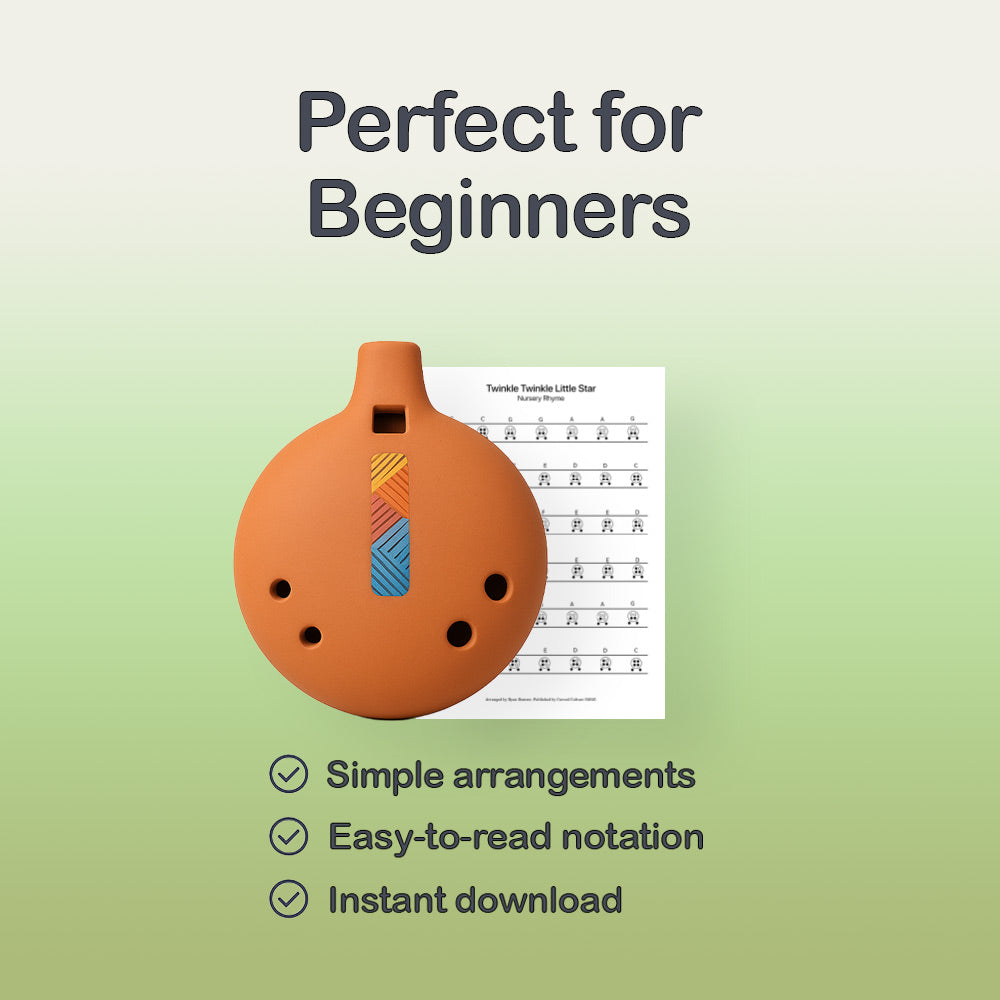 Jingle Bells - 6 Hole Ocarina Tab