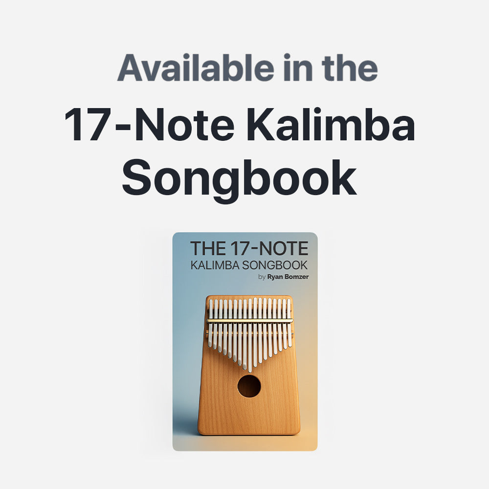 Drunken Sailor - 17 Note Kalimba tab