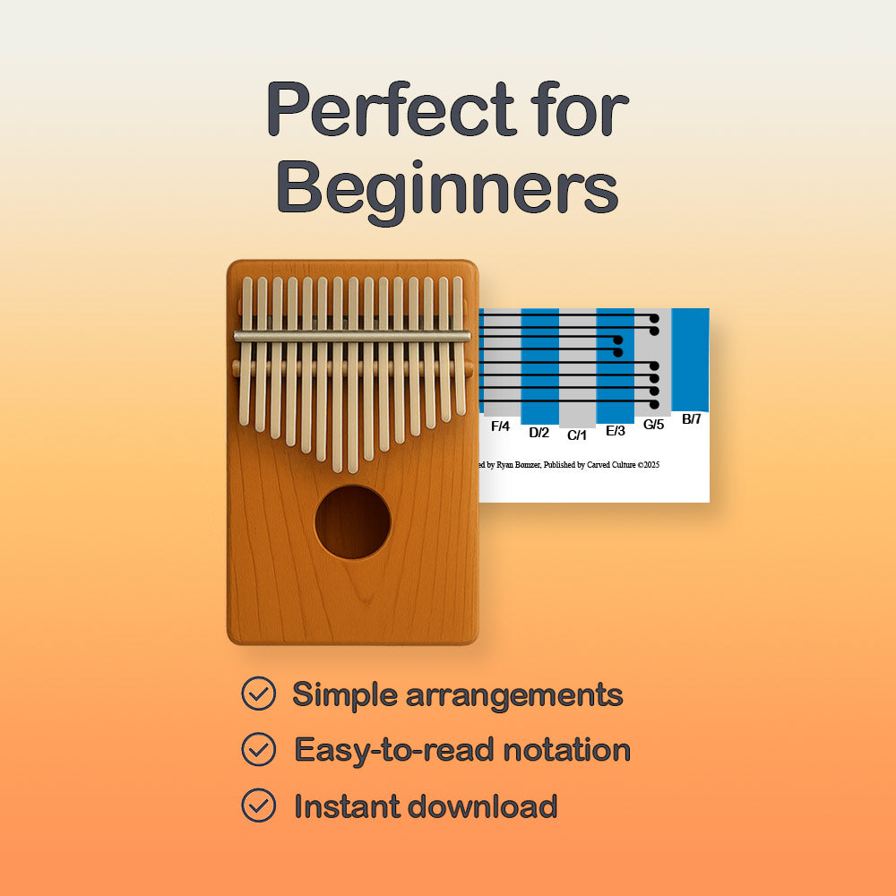 Red River Valley - 17 Note Kalimba tab