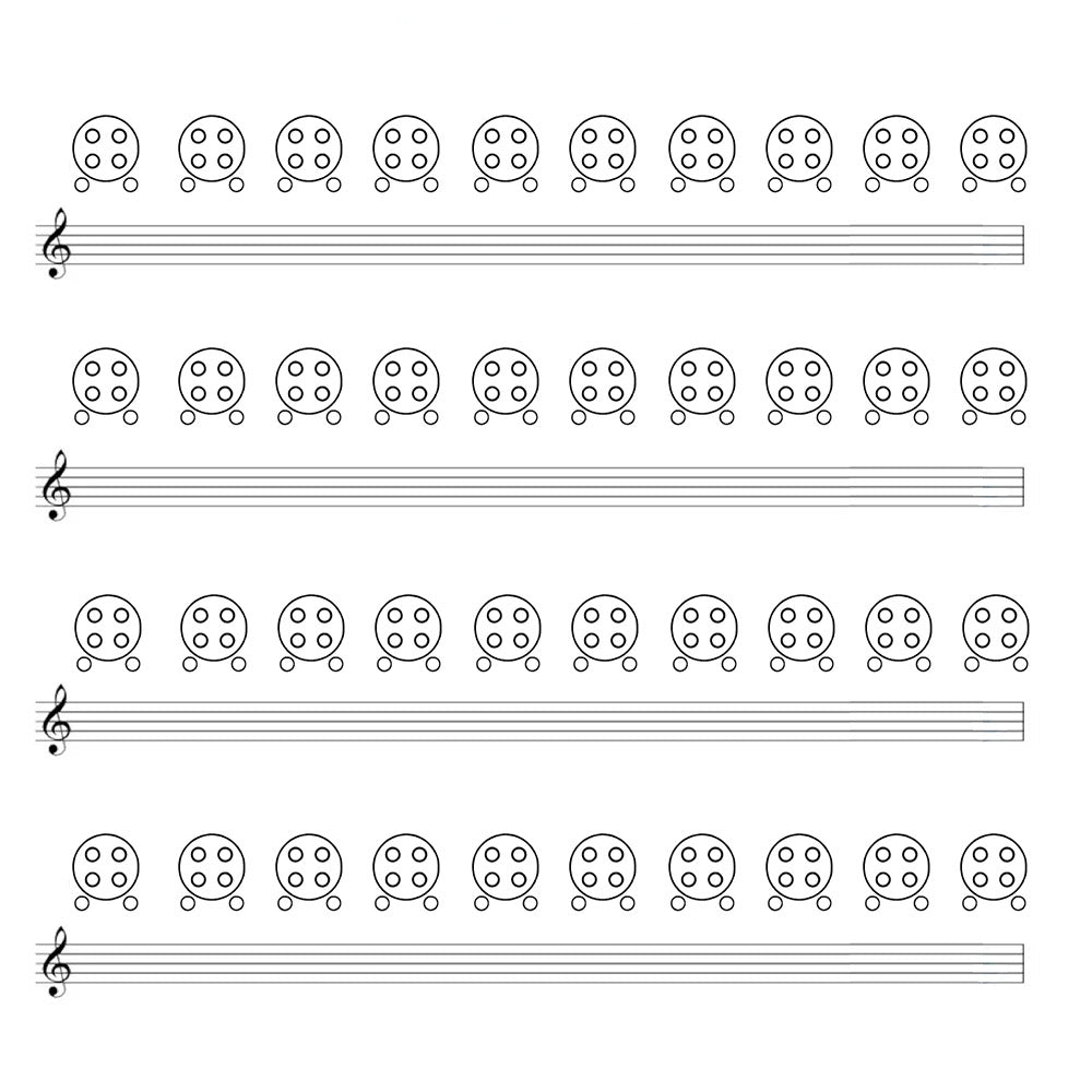 Free 6 Hole Ocarina Tab Template (PDF Download)