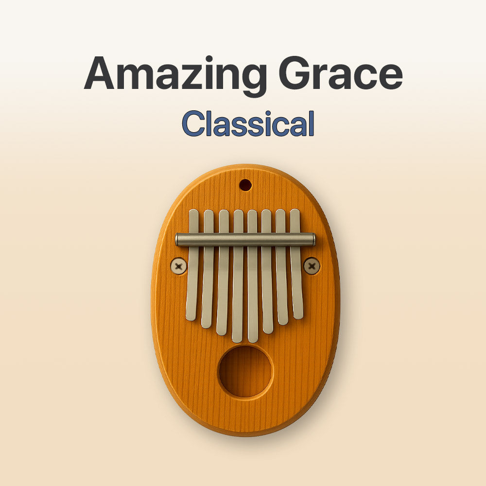Amazing Grace - 8 Note Pocket Kalimba Tab