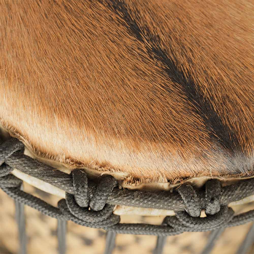 Kenkeni drum Fur skin with rope ties