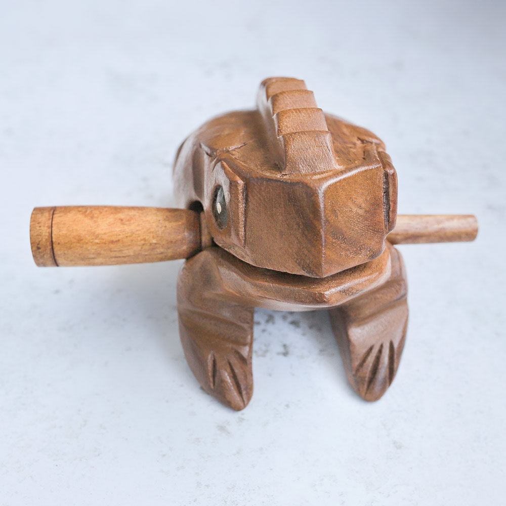 Close up of Frog Guiro 6"