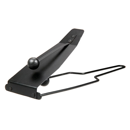 Simple black flexatone musical instrument