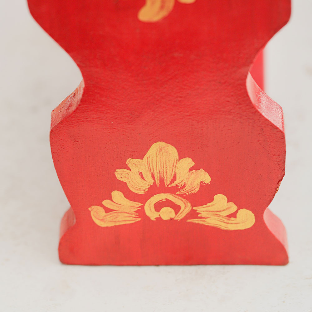 wooden back of gamelan