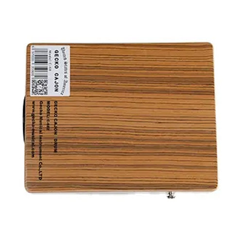 back of gecko music portable cajon