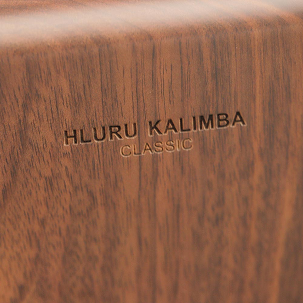 close up of kalimba brand
