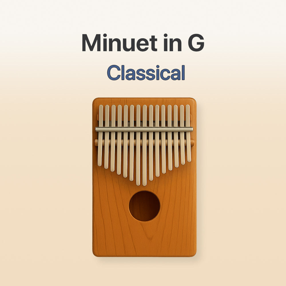 Minute In G - 17 Note Kalimba tab