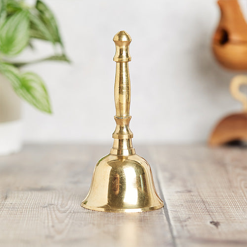 Solid brass metal ghanta puja bell