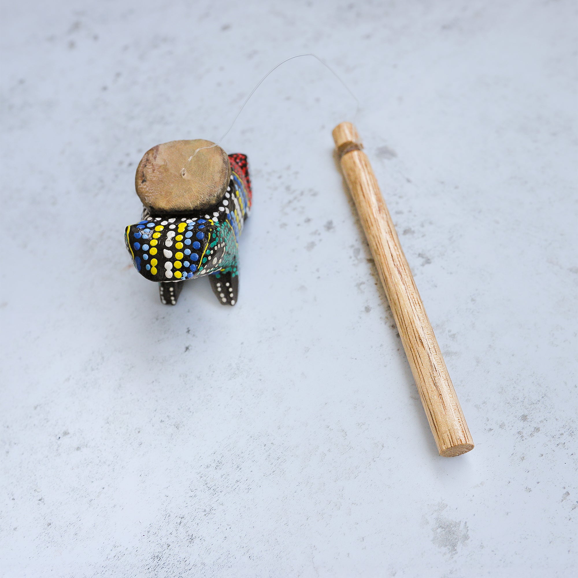 Close up of Frog Twirler