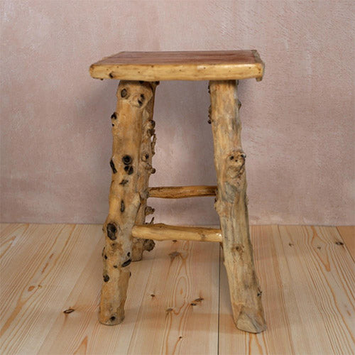 Rare stool made from solid coffee wood