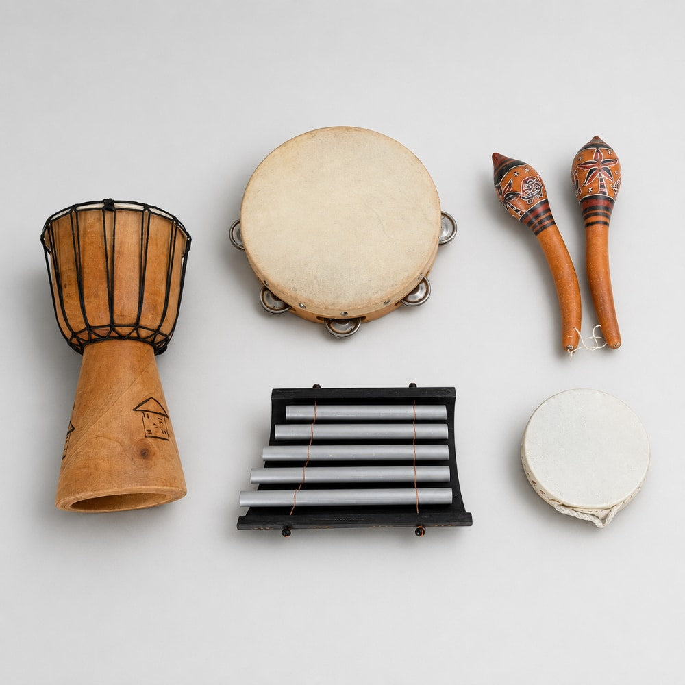 mixed bundle of teaching instruments