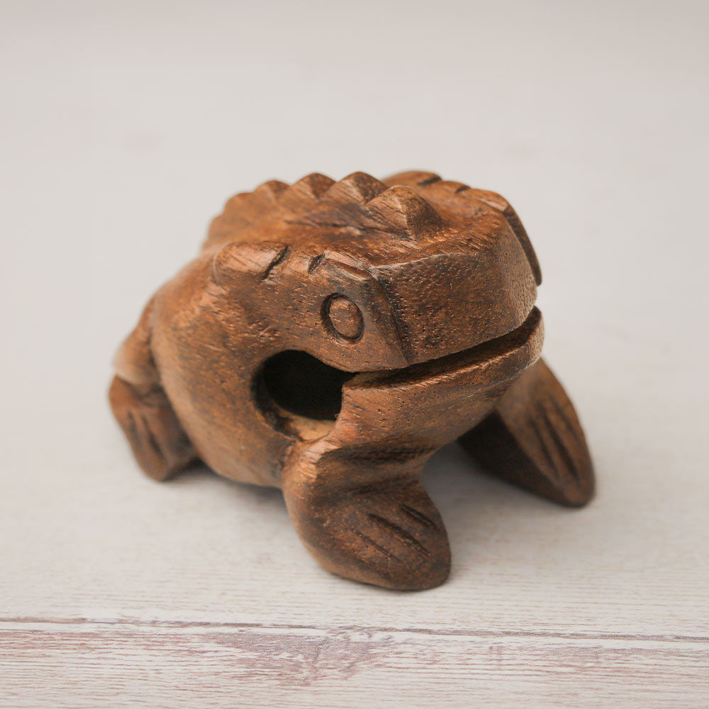 croaking frog close up