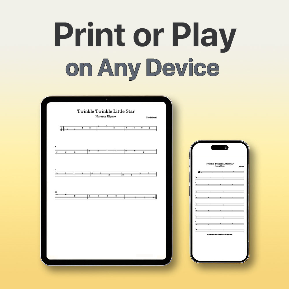 Rock A Bye Baby - Ukulele Tab