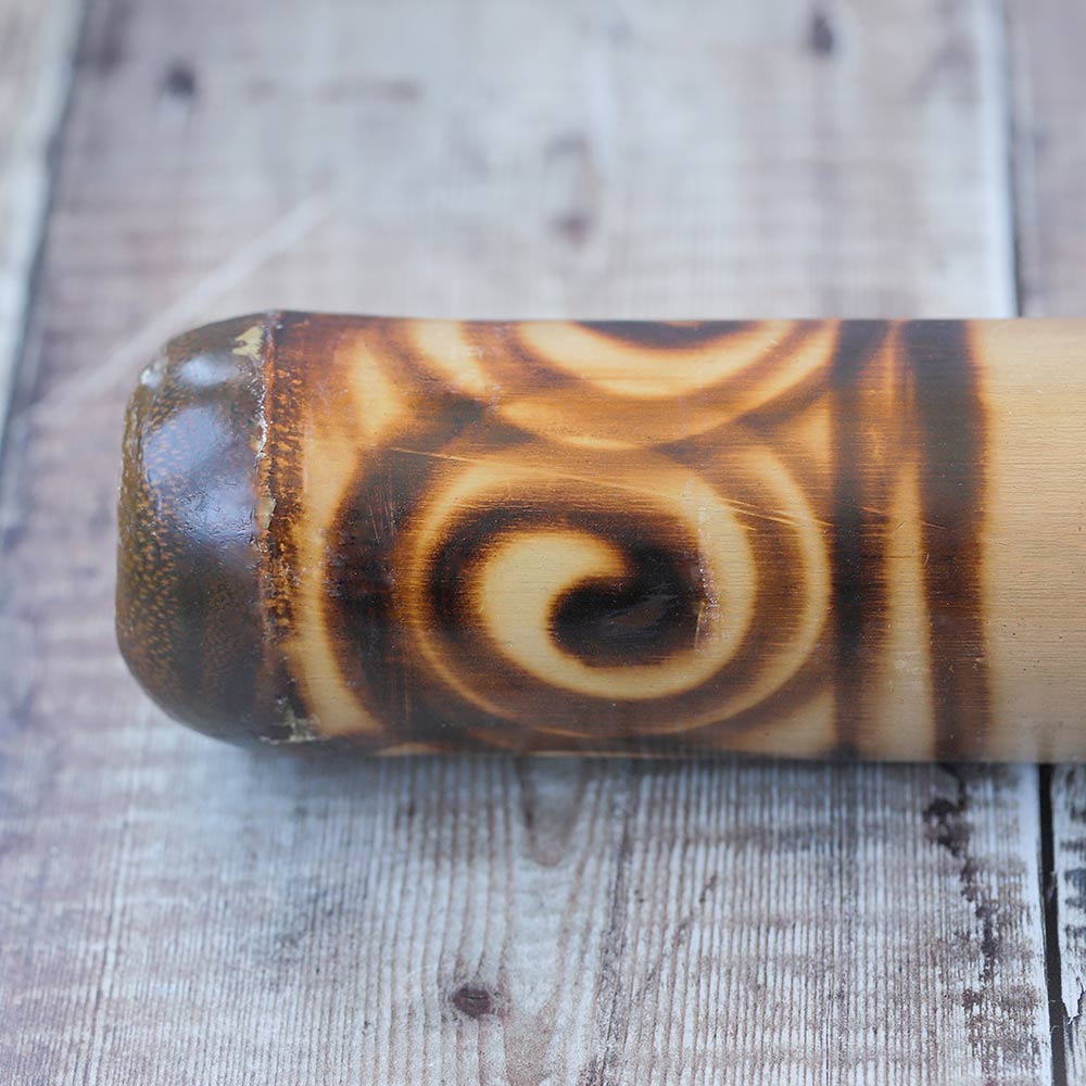 close up of didgeridoo blow hole