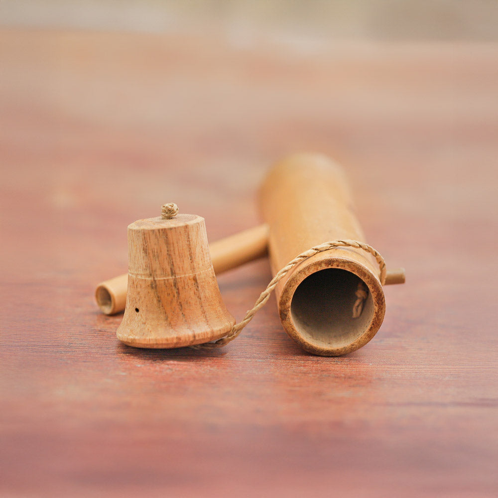 close up of water hole kubu bird whistle