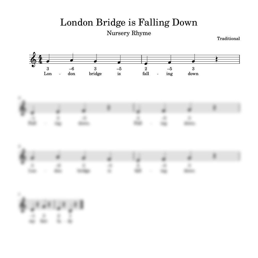 London bridge is falling down harmonica preview