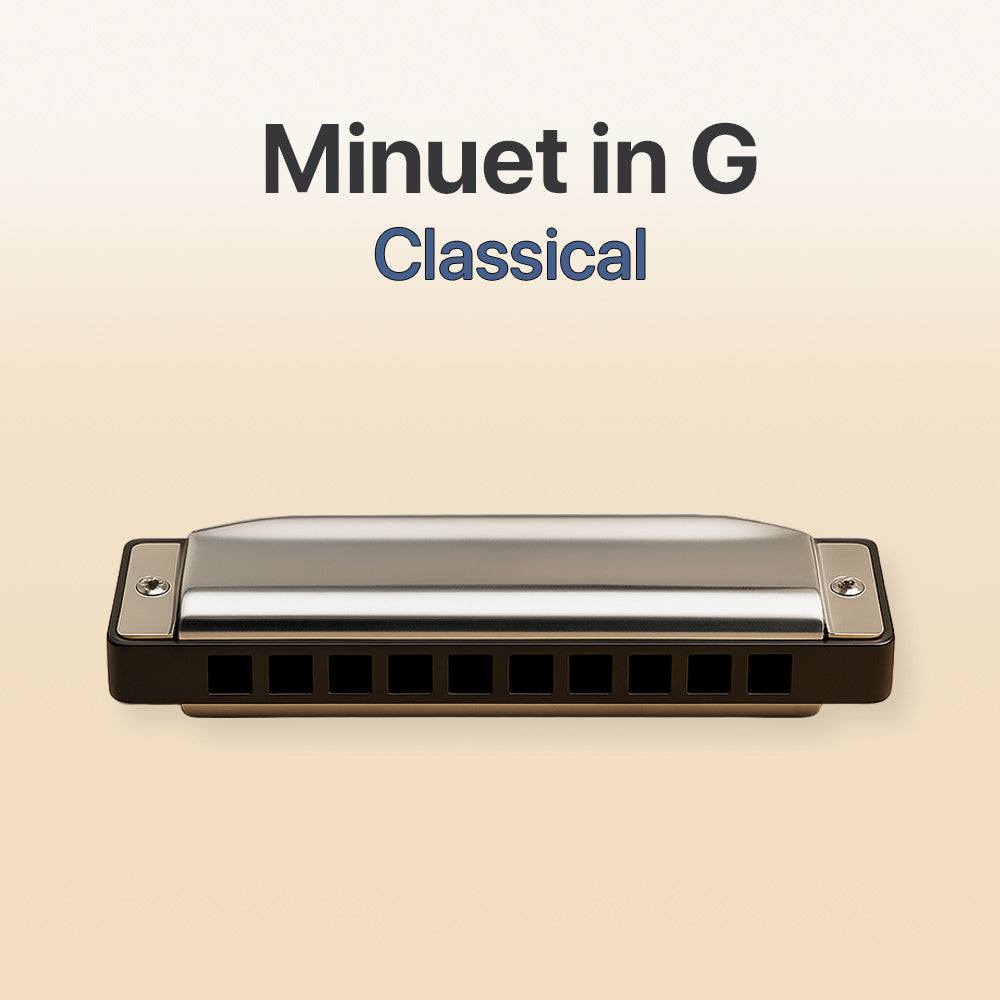 Bach Minuet in G - Harmonica tab
