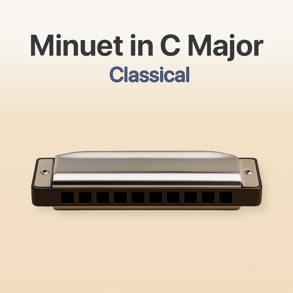 Bach Minuet in C Major - Harmonica tab