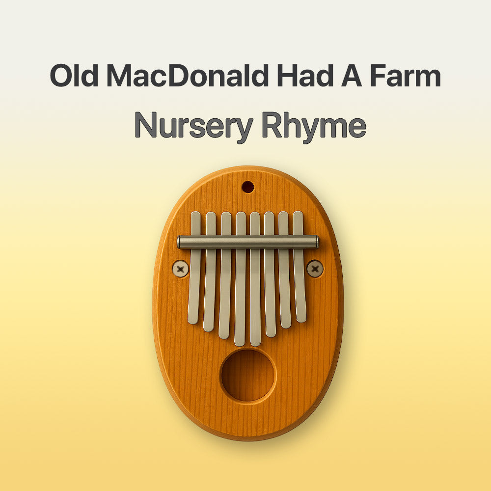 Old Macdonald Had A Farm - 8 Note Pocket Kalimba Tab