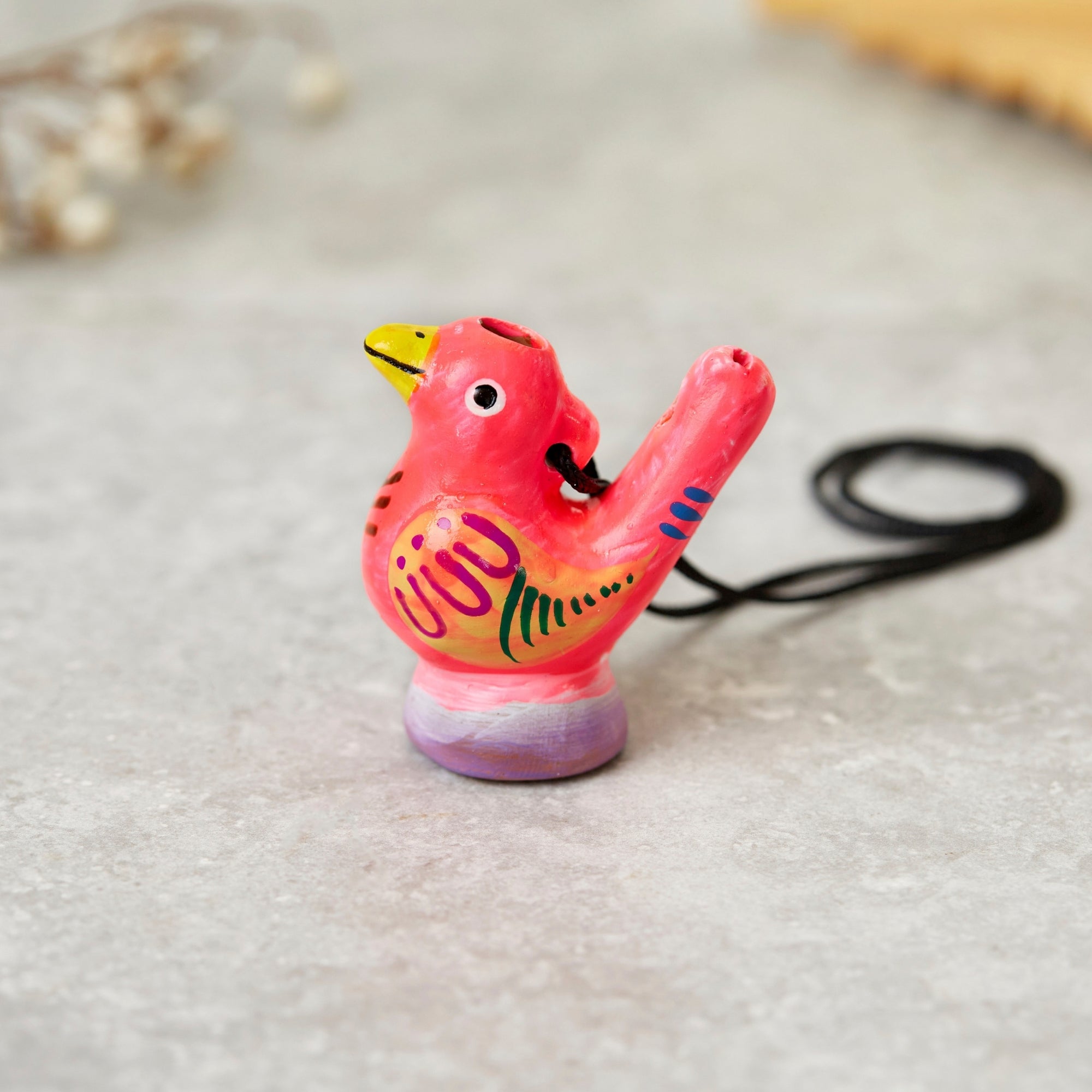 pink bird water whistle 