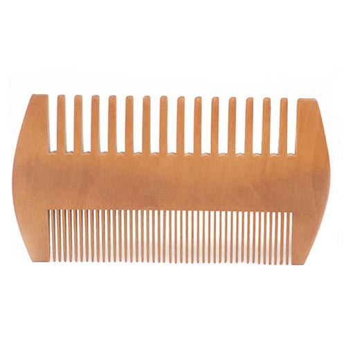 Solid pear wood fine tooth grooming comb