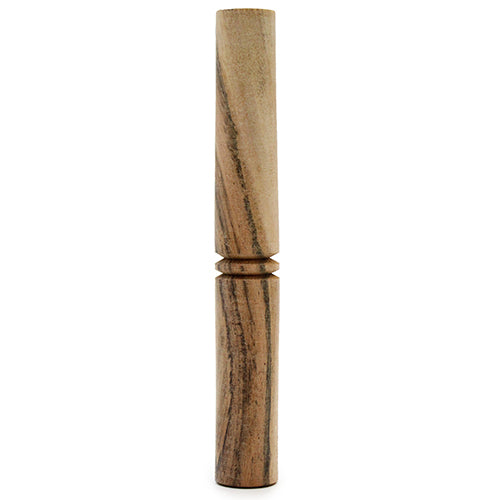 Freestanding solid wood singing bowl stick accessory
