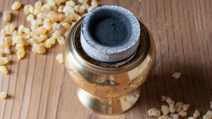 how to use an incense charcoal burner