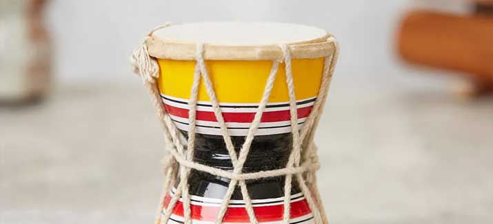 Traditional Indian damaru drum