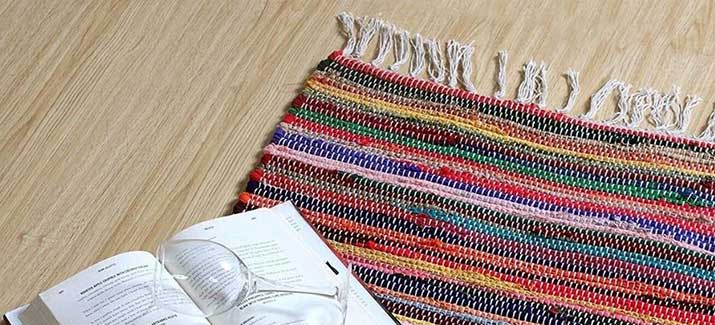 striped chindi rug