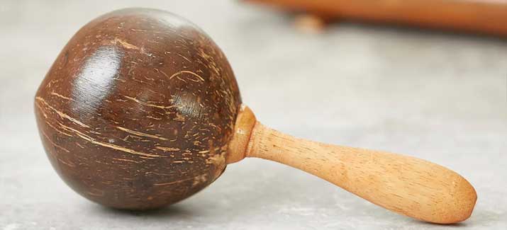natural coconut shaker maraca
