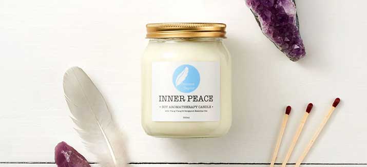 corinne taylor inner peace soy wax candle