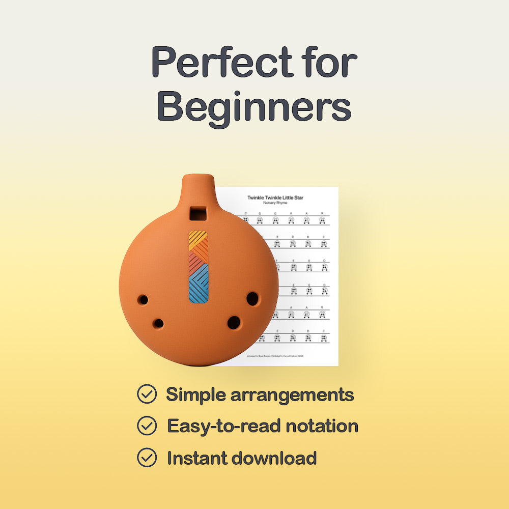 Hickory Dickory Dock - 6 Hole Ocarina Tab