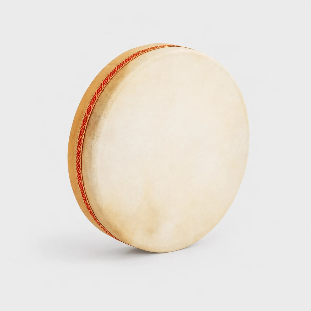 Large Ocean wave drum with ribbon around edge