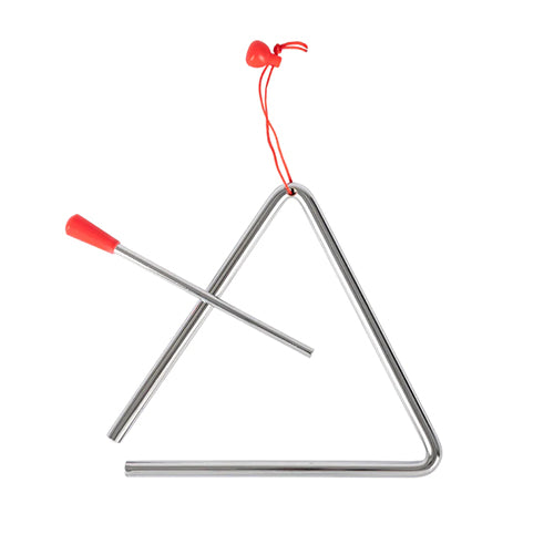 Sanjiao metal triangle with red fabric