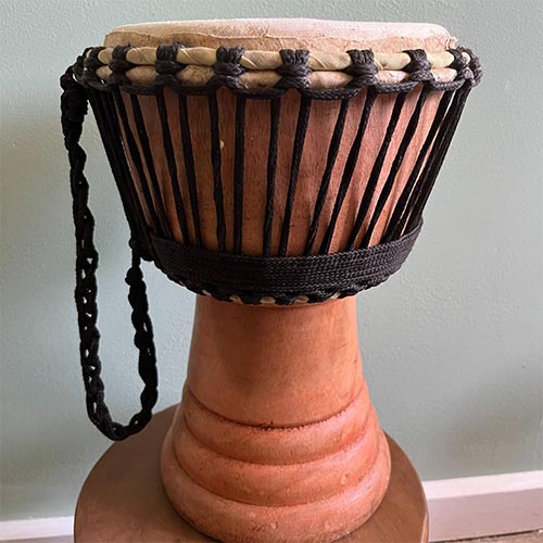 small 8 inch traditional african djembe drum 