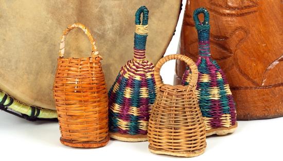 Handmade percussion instruments from Africa 