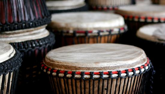 Authentic african djembe drums 
