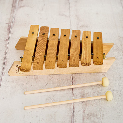 Swedish xylophone by Auris with two rubber beaters
