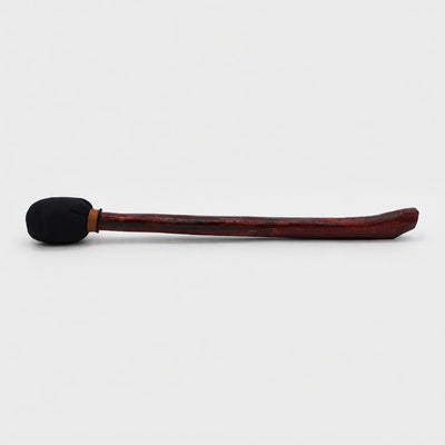 Handcrafted shamanic drum beater with black design made in Indonesia