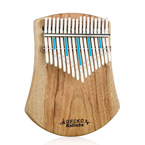 arched 17 key gecko kalimba with stickers