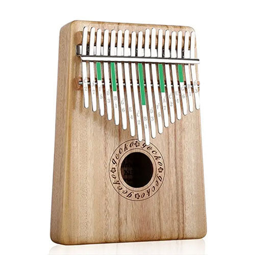 box type thumb piano gecko kalimba with green stickers