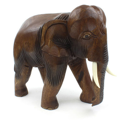 Extra large carved elephant figure ornament from Thailand