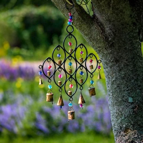 Cast Iron Wind Chime flower background