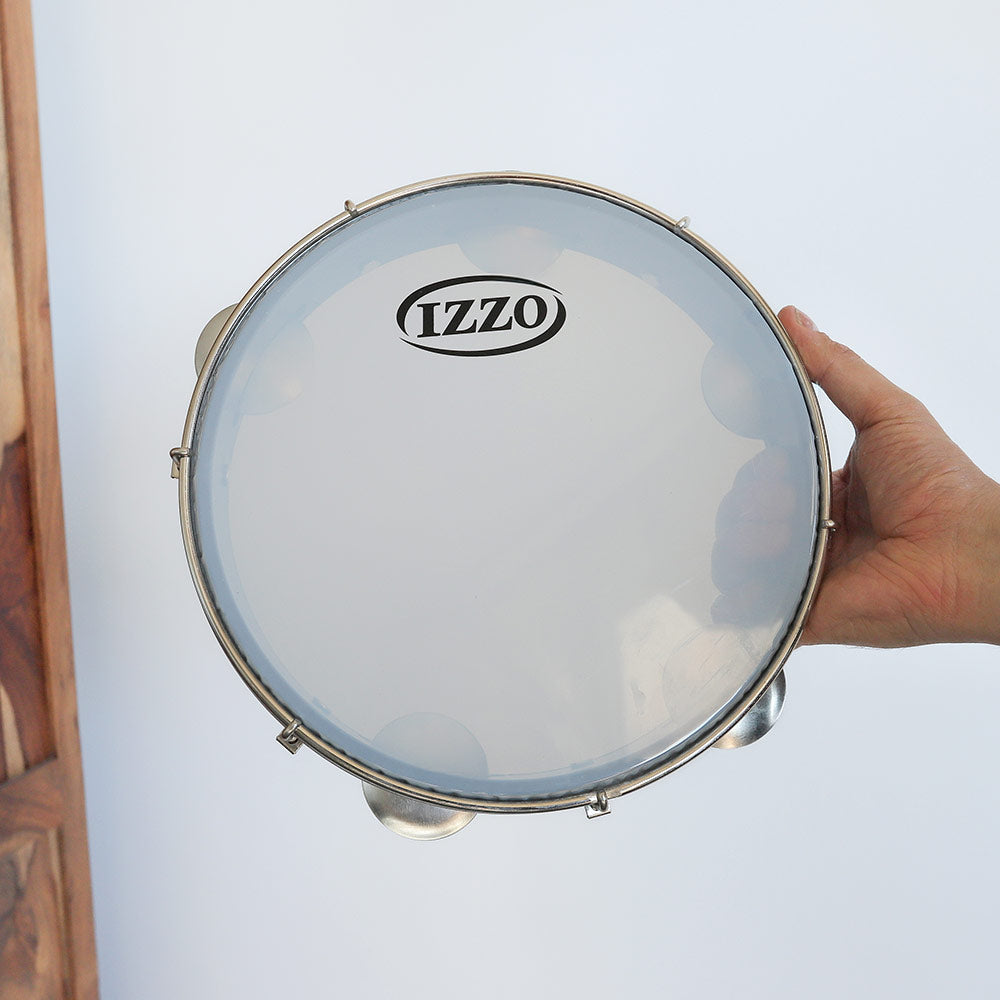izzo tmabourine scale image in hand