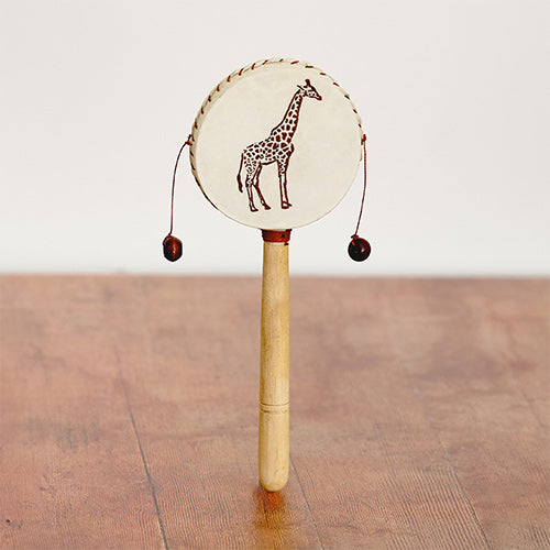 Giraffe animal designed Jakarta monkey drum