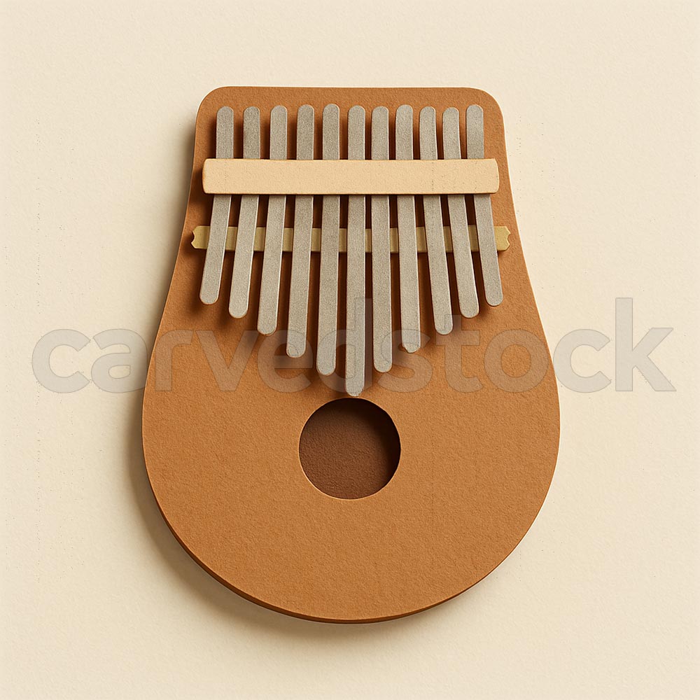 Kalimba – Paper Design Earthy Tones (Stock Image)
